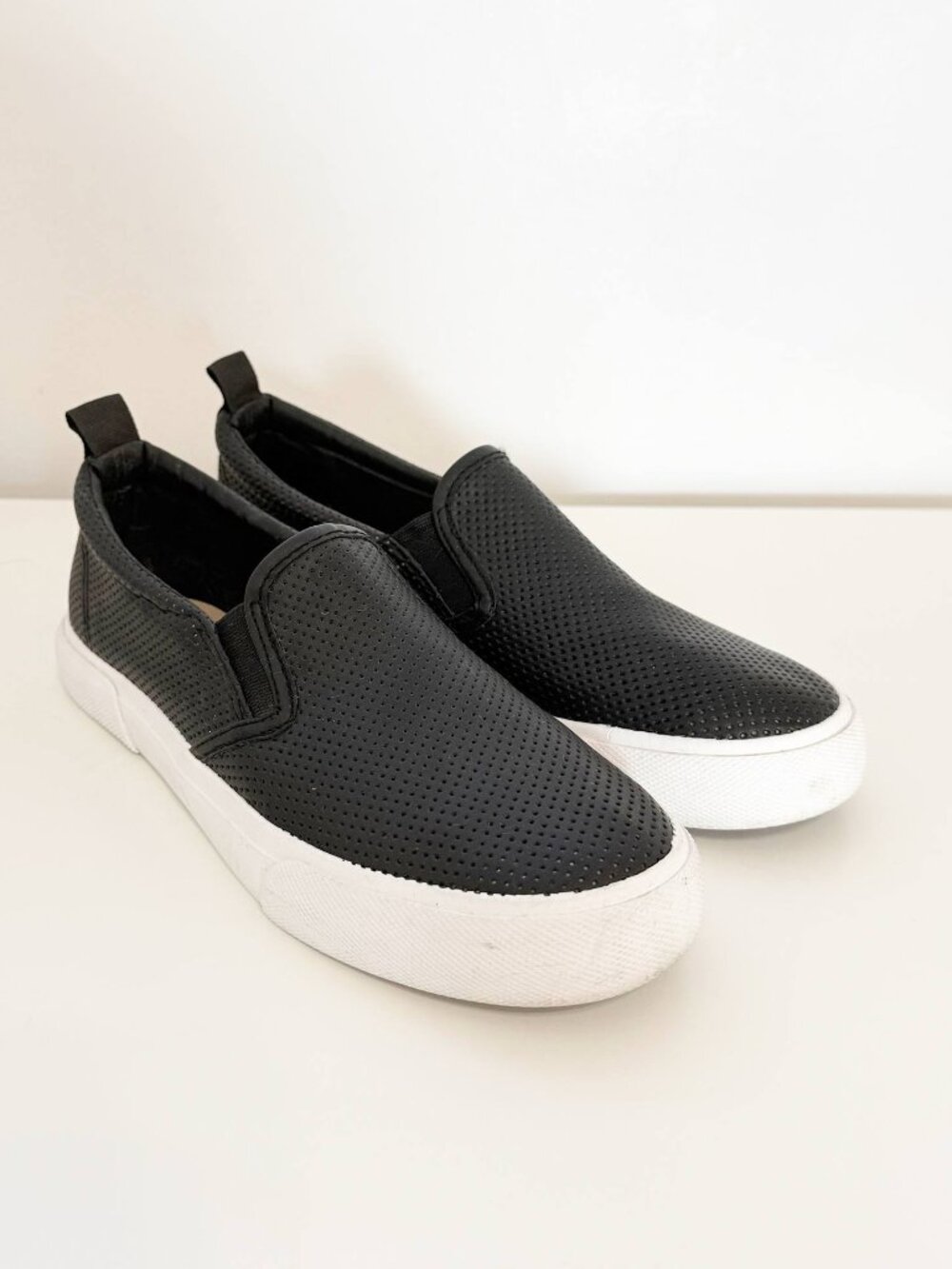 Tommy Bahama - Black Perforated Slip-On Sneakers - Women's 7